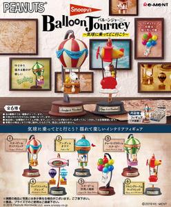 【B】盒蛋 场景摆件 SNOOPY系列 热气球旅行 全6种  250779