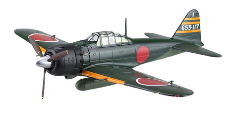 【B】再版 1/48完成品 三菱A6M5 零式舰上战斗机 五二型  083864