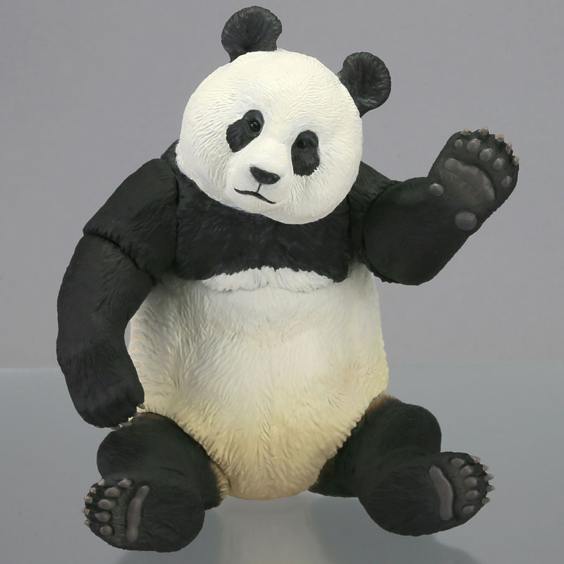 【A】再版 可动生物模型 搪胶玩具 大熊猫 003027ZB
