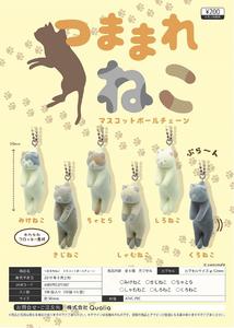 200日元扭蛋 小手办挂件 被吊起来的猫猫 全6种 (1袋50个) 371589