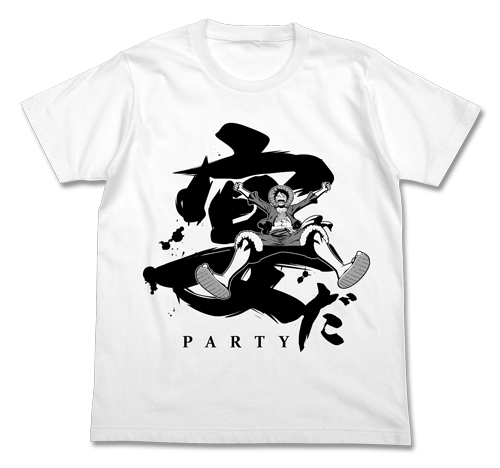 (跨境C)【B】海贼王 路飞的宴会 T恤/WHITE