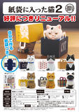 【B】300日元扭蛋 小手办 纸袋里的猫 第2弹 全6种 (1袋40个) 304777
