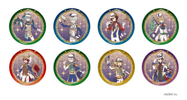 【B】盒蛋 梦王国与沉睡的100位王子 涂鸦风徽章 2周年纪念 全8种 040445