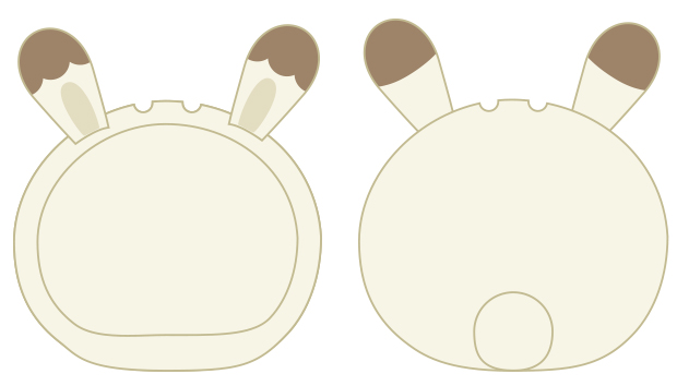 【B】盒蛋  馒头挂件保护套 小兔子