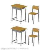 【A】场景摆件 Azopla系列 学校的课桌和椅子 924243