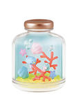 【B】盒蛋 微型景观瓶 墙角生物系列 瓶中的海洋世界 全6种 172408
