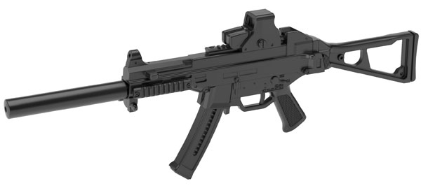 【B】1/12拼装模型 LittleArmory×少女前线 UMP9冲锋枪 314288