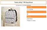 【B】景品 Hello Kitty 双肩包（1套2箱40个）022948