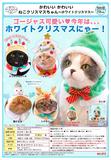500日元扭蛋 超可爱猫猫帽子 白色圣诞节Ver. 全5种 300892