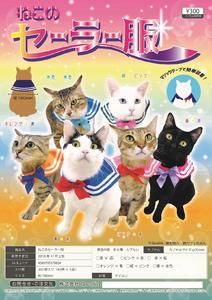 300日元扭蛋 猫咪水手服 全6种 370834