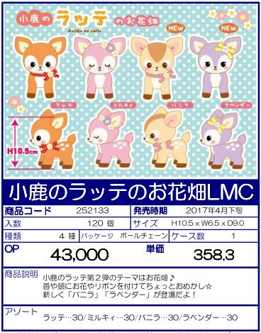 景品 小鹿Latte LMC玩偶 全4种（1套1箱120个）252133