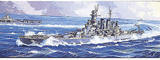 【A】1/700拼装模型 美国海军 北卡罗来纳号战列舰 046005