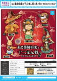 【B】500日元扭蛋 小手办 猫咪如来与十二生肖神将 全5种 (1袋20个) 375518